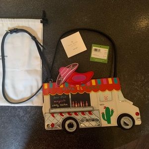 KATE SPADE Viva El Taco Truck Handbag Clutch w/ strap NWTs!